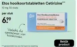 Etos Etos hooikoortstabletten Cetirizine aanbieding