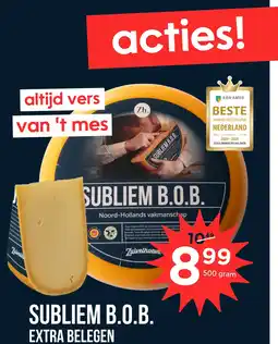 Zuivelhoeve SUBLIEM B.O.B. EXTRA RELEGEN aanbieding