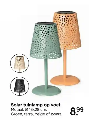 Xenos Solar tuinlamp op voet aanbieding