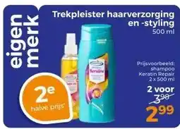 Trekpleister Trekpleister haarverzorging en -styling 500 ml aanbieding