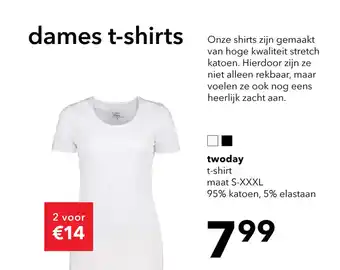 Scapino dames t-shirts twoday aanbieding