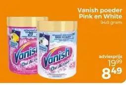 Trekpleister Vanish poeder Pink en White 940 gram aanbieding