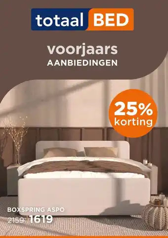 TotaalBED Boxspring Aspo aanbieding