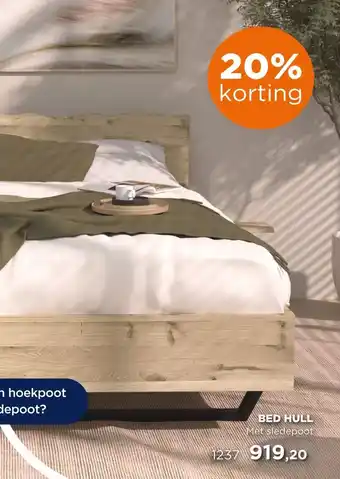 TotaalBED Bed Hull | houten hoofdbord aanbieding