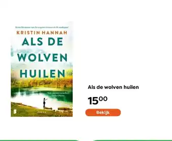 The Read Shop Als de wolven huilen aanbieding