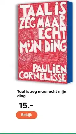 The Read Shop Taal is zeg maar echt mijn ding aanbieding