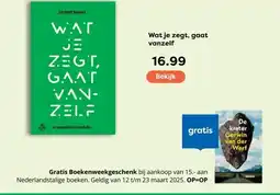 The Read Shop Wat je zegt, gaat vanzelf aanbieding