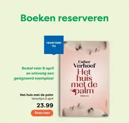 The Read Shop Het huis met de palm Verschijnt 8 april aanbieding