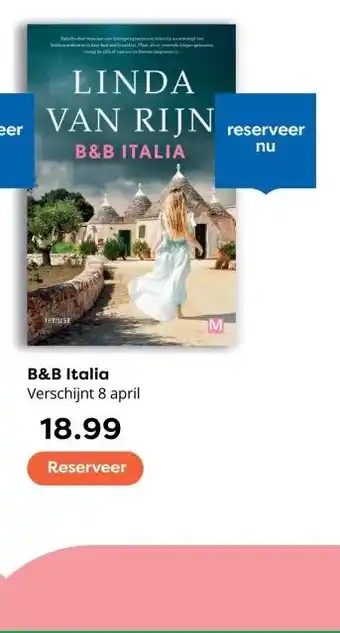 The Read Shop B&B Italia Verschijnt 8 april aanbieding