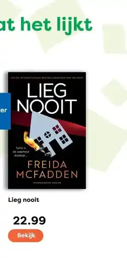 The Read Shop Lieg nooit aanbieding