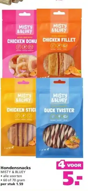 Ranzijn Hondensnacks MISTY & BLUEY aanbieding