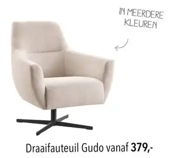 Pronto wonen Draaifauteuil Gudo aanbieding