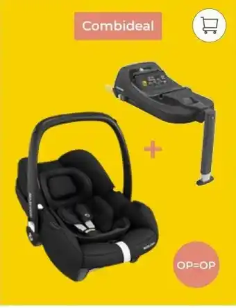 Prenatal Maxi-Cosi Cabriofix i-size black + Maxi-Cosi Cabriofix i-size base aanbieding