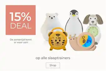 Prenatal 15% DEAL op alle slaaptrainers aanbieding