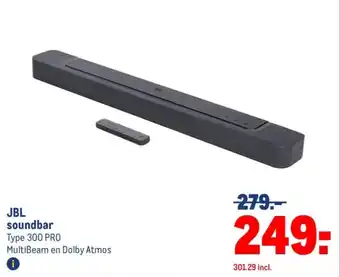 Makro JBL soundbar aanbieding