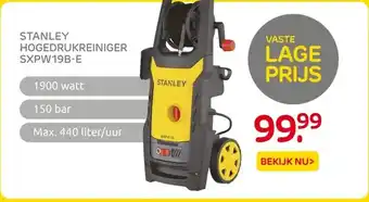 Praxis STANLEY HOGEDRUKREINIGER SXPW19B-E aanbieding