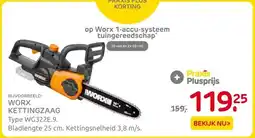 Praxis WORX KETTINGZAAG aanbieding