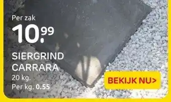 Praxis SIERGRIND CARRARA aanbieding