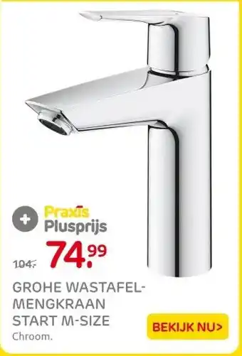 Praxis GROHE WASTAFEL- MENGKRAAN START M-SIZE aanbieding