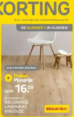 Praxis DECOMODE LAMINAAT KINGSIZE aanbieding