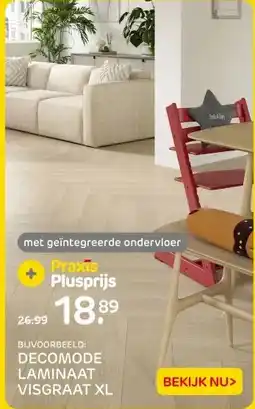 Praxis DECOMODE LAMINAAT VISGRAAT XL aanbieding