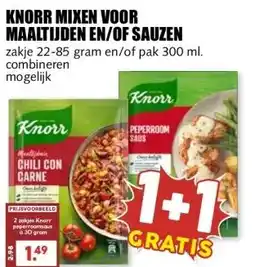 MCD Supermarkt KNORR MIXEN VOOR MAALTIJDEN EN/OF SAUZEN aanbieding