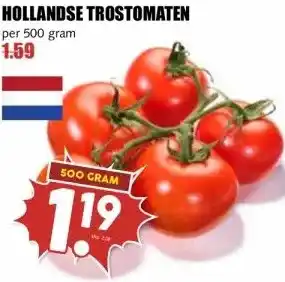 MCD Supermarkt HOLLANDSE TROSTOMATEN aanbieding