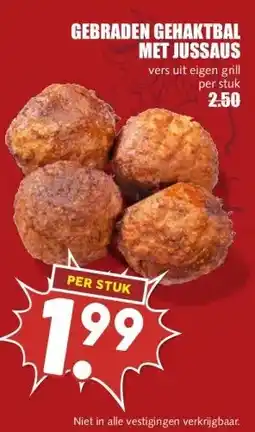 MCD Supermarkt GEBRADEN GEHAKTBAL MET JUSSAUS aanbieding