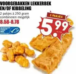 MCD Supermarkt VOORGEBAKKEN LEKKERBEK EN/OF KIBBELING aanbieding