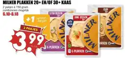 MCD Supermarkt MILNER PLAKKEN 20+ EN/OF 30+ KAAS aanbieding