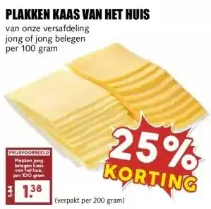 MCD Supermarkt PLAKKEN KAAS VAN HET HUIS aanbieding