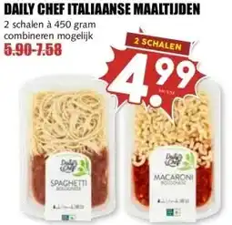 MCD Supermarkt DAILY CHEF ITALIAANSE MAALTIJDEN aanbieding