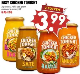 MCD Supermarkt EASY CHICKEN TONIGHT aanbieding