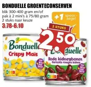 MCD Supermarkt BONDUELLE GROENTECONSERVEN aanbieding