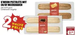 MCD Supermarkt G'WOON PISTOLETS WIT EN/OF MEERGRANEN aanbieding