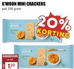 MCD Supermarkt G'WOON MINI CRACKERS aanbieding