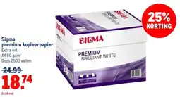 Makro Sigma premium kopieerpapier aanbieding