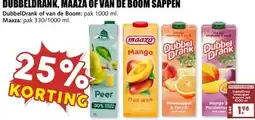 MCD Supermarkt DUBBELDRANK, MAAZA OF VAN DE BOOM SAPPEN aanbieding