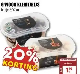 MCD Supermarkt G'WOON KLEINTJE IS aanbieding