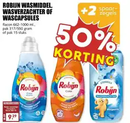 MCD Supermarkt ROBIJN WASMIDDEL, WASVERZACHTER OF WASCAPSULES aanbieding