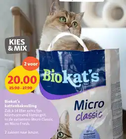 Maxi Zoo Biokat's kattenbakvulling aanbieding