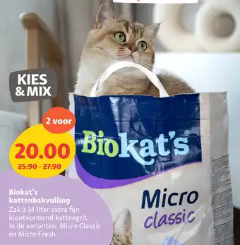 Maxi Zoo Biokat's kattenbakvulling aanbieding