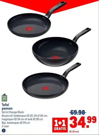 Makro Tefal pannen aanbieding