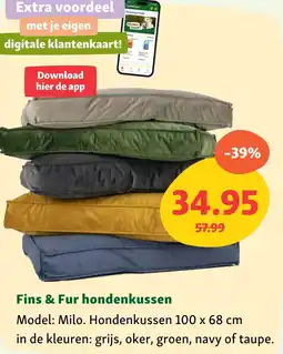 Maxi Zoo Fins & Fur hondenkussen aanbieding