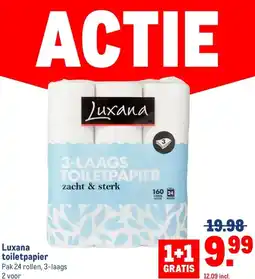 Makro Luxana toiletpapier aanbieding