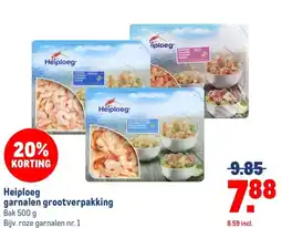 Makro Heiploeg garnalen grootverpakking aanbieding