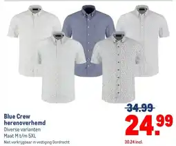 Makro Blue Crew herenoverhemd aanbieding