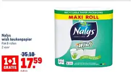 Makro Nalys wish keukenpapier aanbieding