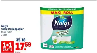 Makro Nalys wish keukenpapier aanbieding