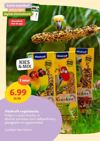 Maxi Zoo Vitakraft vogelsnacks aanbieding